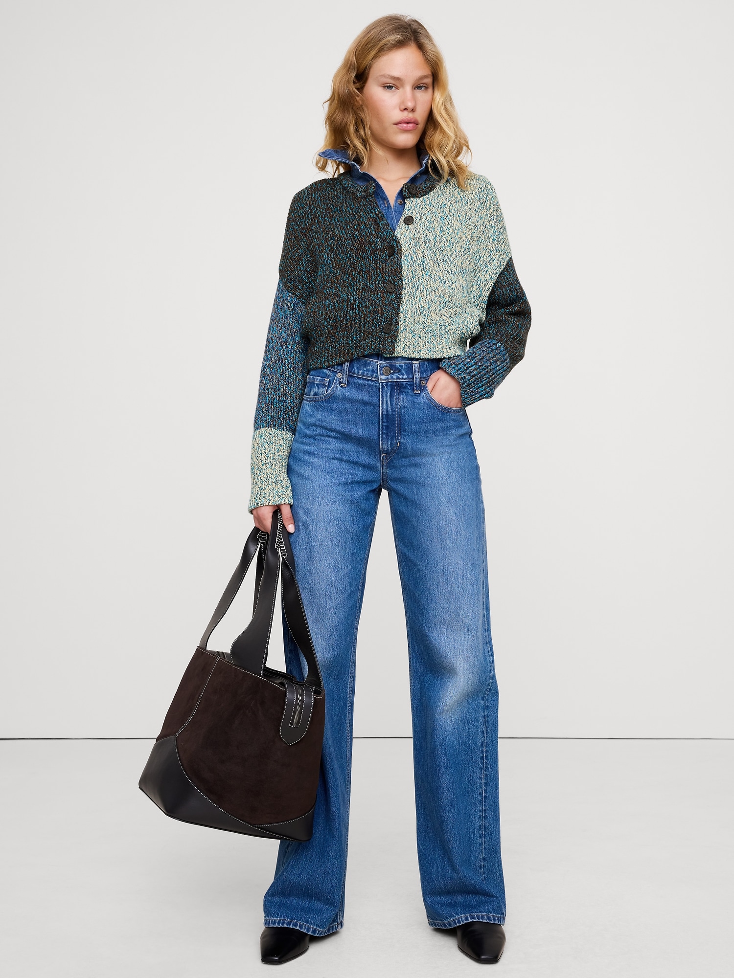 Cotton Cropped Cardigan