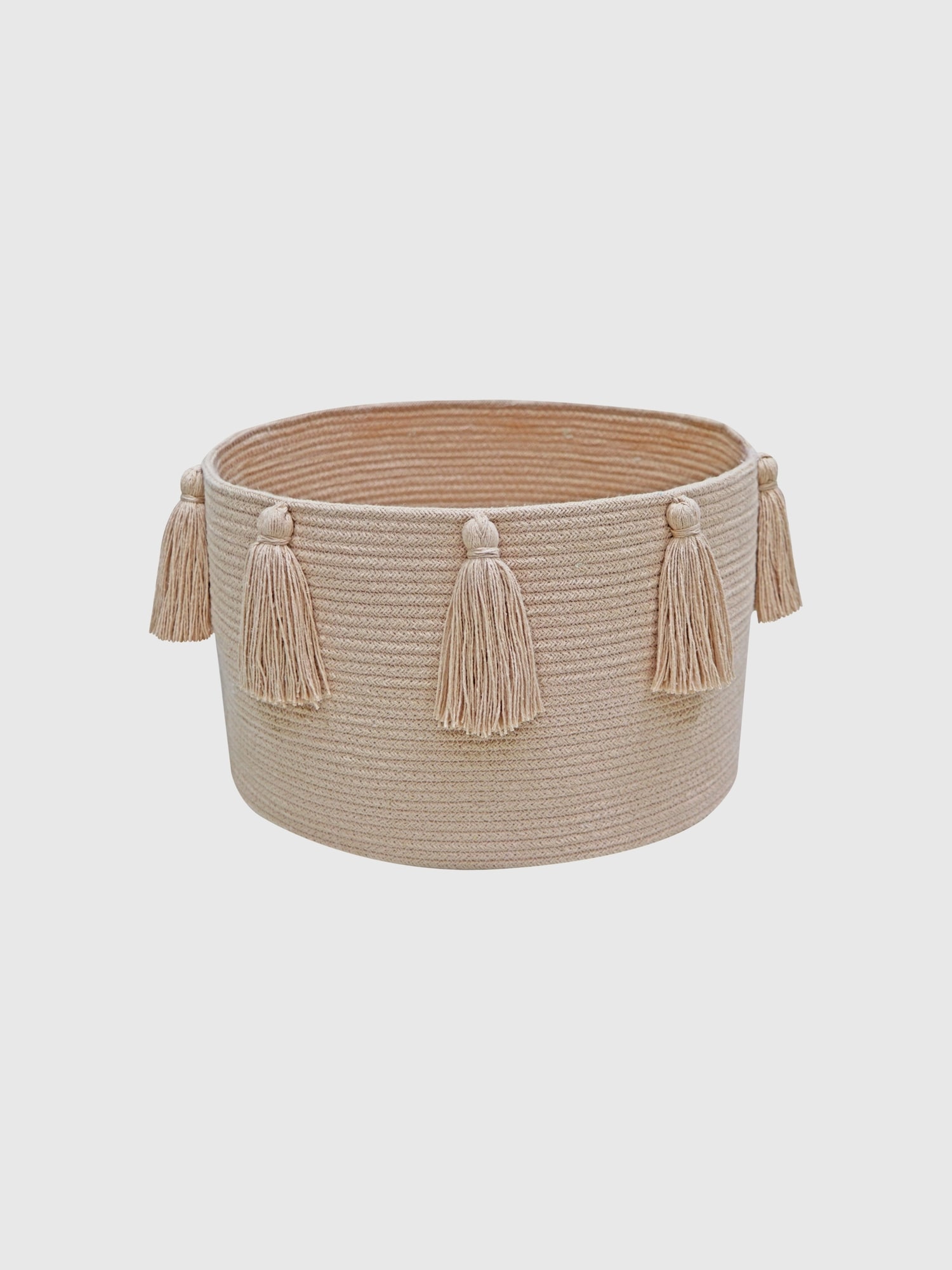 Lorena Canals Basket New Tassels Rose