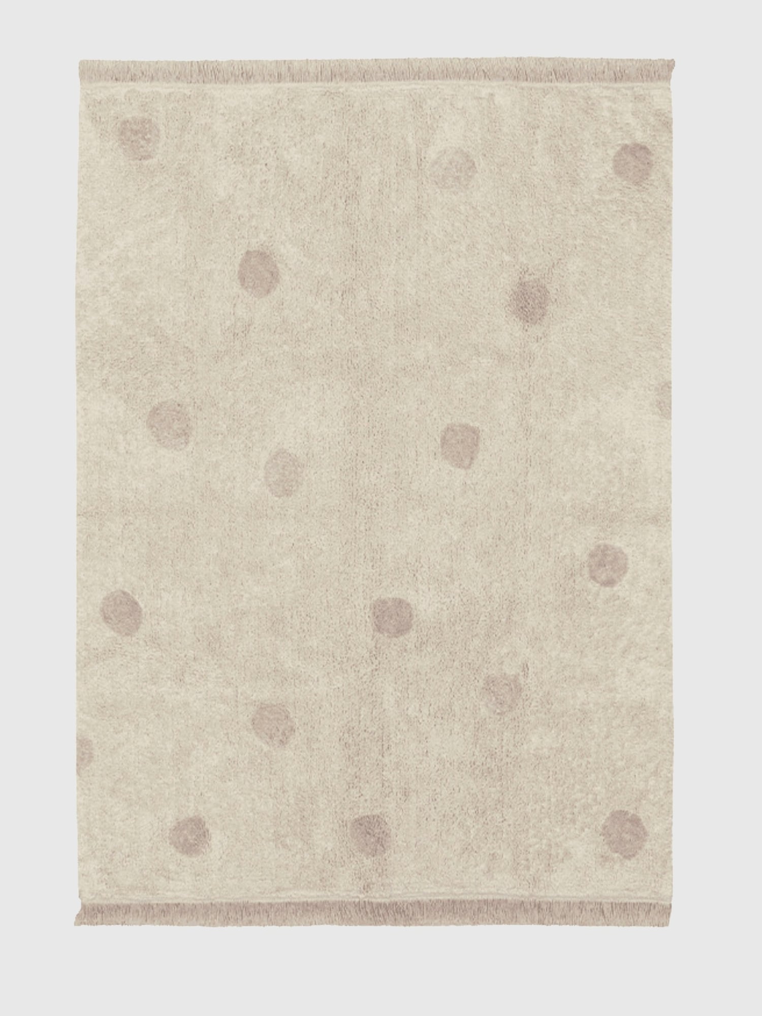 Lorena Canals Washable Rug Hippy Dots Vintage Nude
