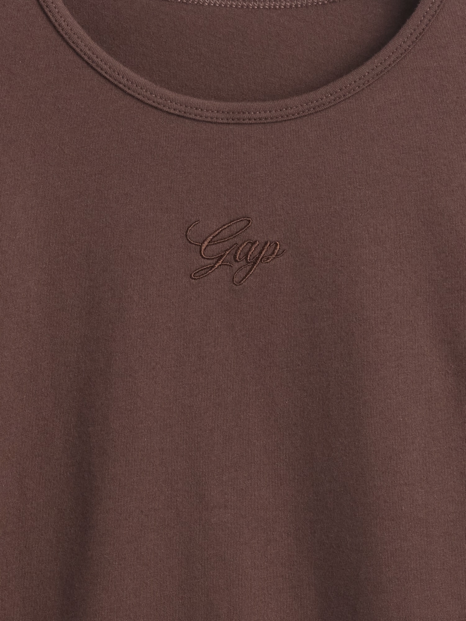 コットンジャージー クロップド GAPロゴTシャツ-3