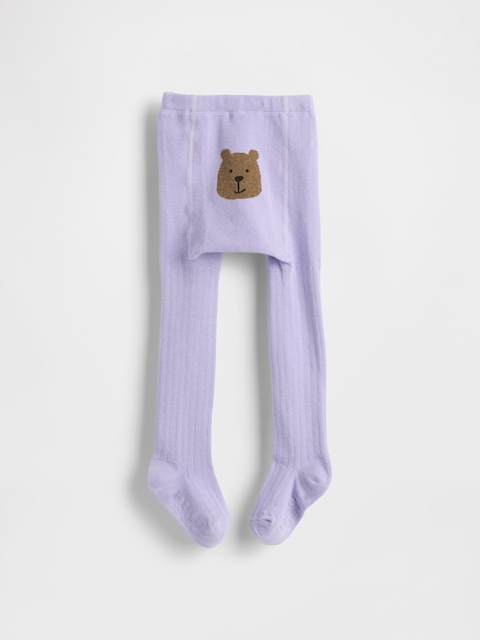 COLLANT CÔTELÉ À MOTIF DE L'OURSON BRANNAN POUR BÉBÉ ET TOUT-PETIT