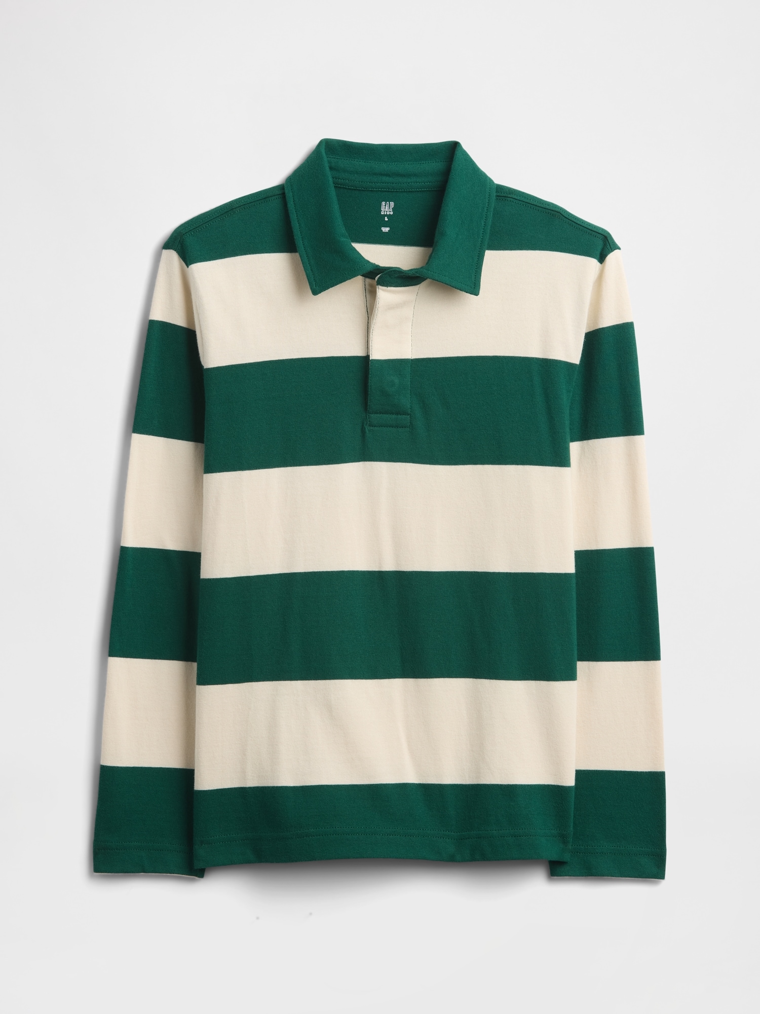 Kids Relaxed Stripe Rugby Polo Shirt