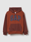 リラックスフィット GAPロゴ カラーブロック ジップアップパーカー (キッズ)-0