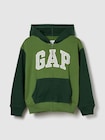 リラックスフィット GAPロゴ カラーブロック ジップアップパーカー (キッズ)-0