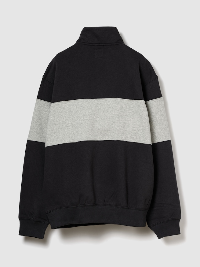 ヴィンテージソフト カラーブロック GAPロゴ ハーフジップ プルオーバー-2