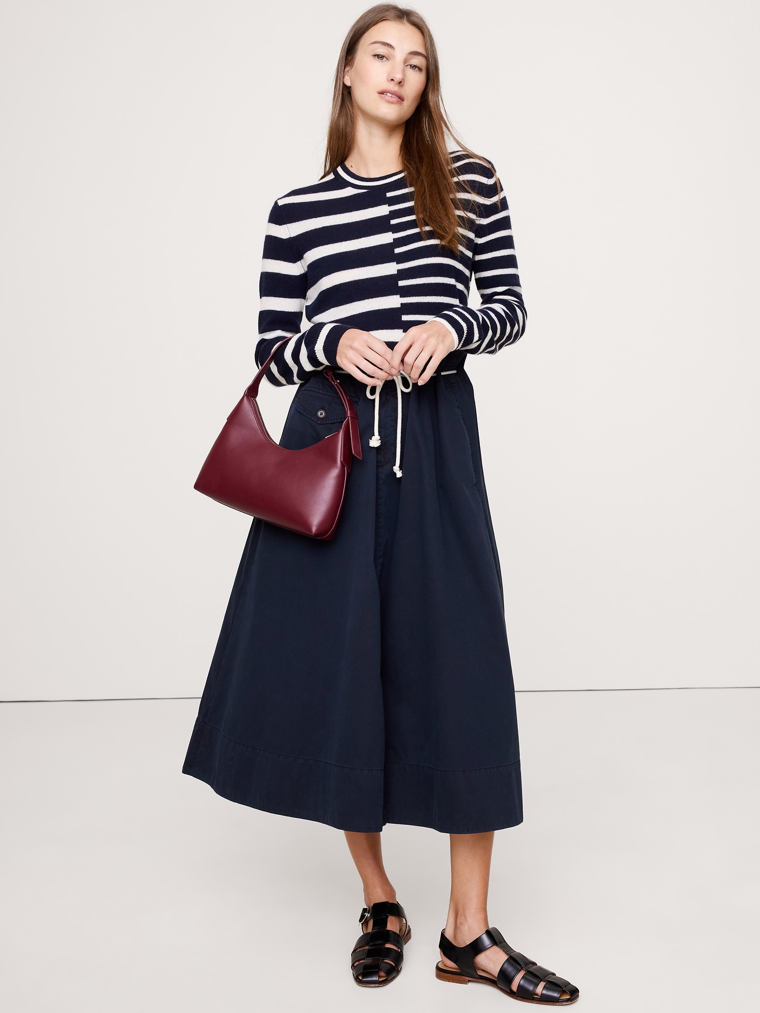 Lightweight Cashmere Crew-Neck Sweater