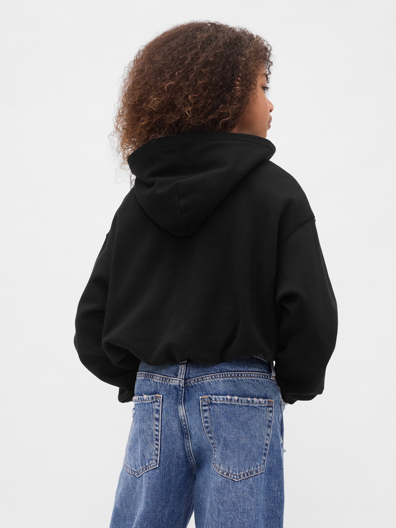 希少 OLD GAP 前ブイ　ドロップショルダー パーカー オーバーサイズ セール】オーバーサイズ クロップドパーカー（パーカー）｜GAP