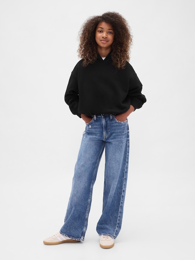 ヴィンテージソフト オーバーサイズ バブルパーカー (キッズ)-3