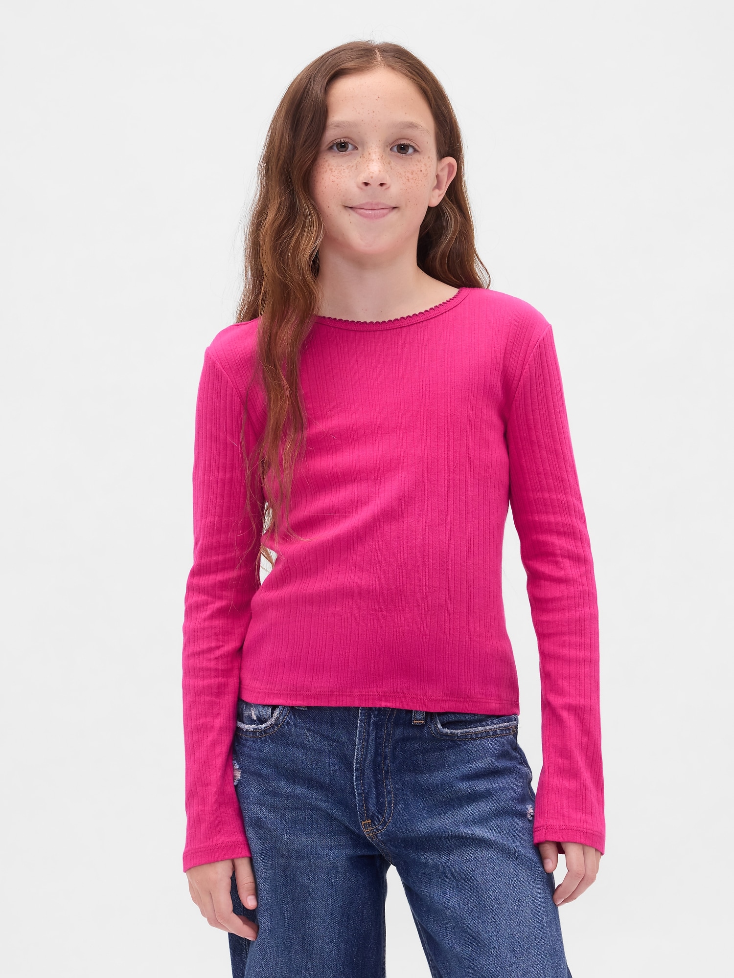 Gap リブTシャツ (キッズ) Gap リブTシャツ (キッズ)