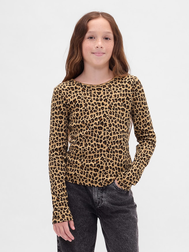 リブTシャツ (キッズ)-0