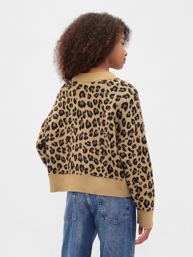 ボクシー Vネックセーター (キッズ)-2