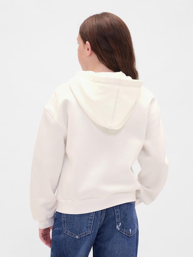 ヴィンテージソフト GAPロゴ ジップアップパーカー (キッズ)-2