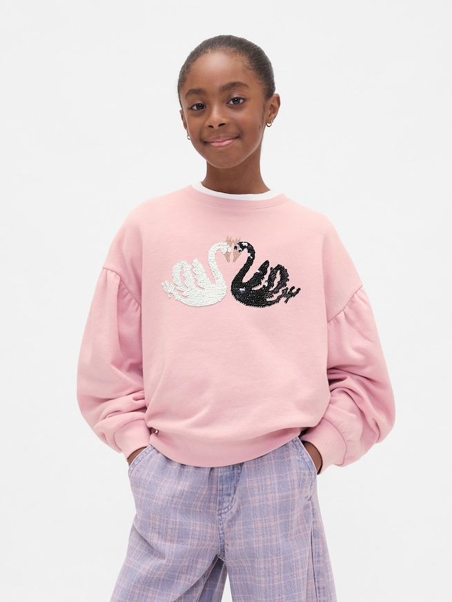 フリッピー スパンコール スウェットシャツ (キッズ)-0