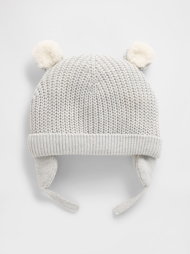 裏ボア くまさんビーニー (ベビー)-0