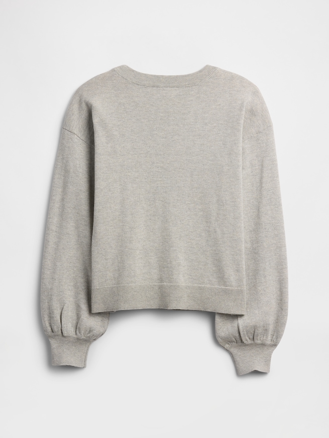 リラックスフィット インターシャセーター (キッズ)-1