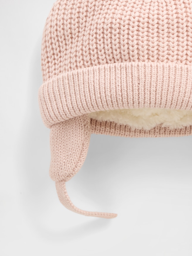 裏ボア くまさんビーニー (ベビー)-1