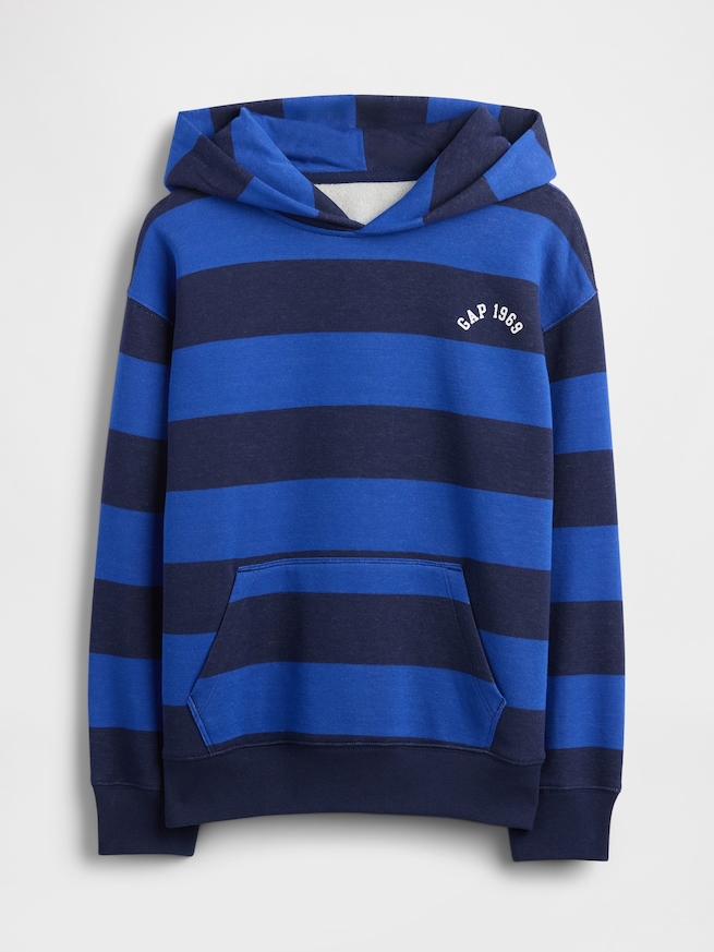 ラグビー ストライプ GAPロゴパーカー (キッズ)-1