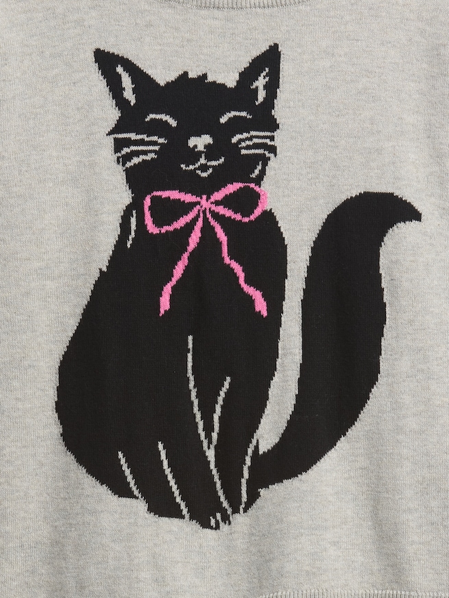 リラックスフィット インターシャセーター (キッズ)-2