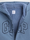GAPロゴ 裏ボア ジップアップパーカー (キッズ)-2