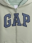 GAPロゴ 裏ボア ジップアップパーカー (キッズ)-2