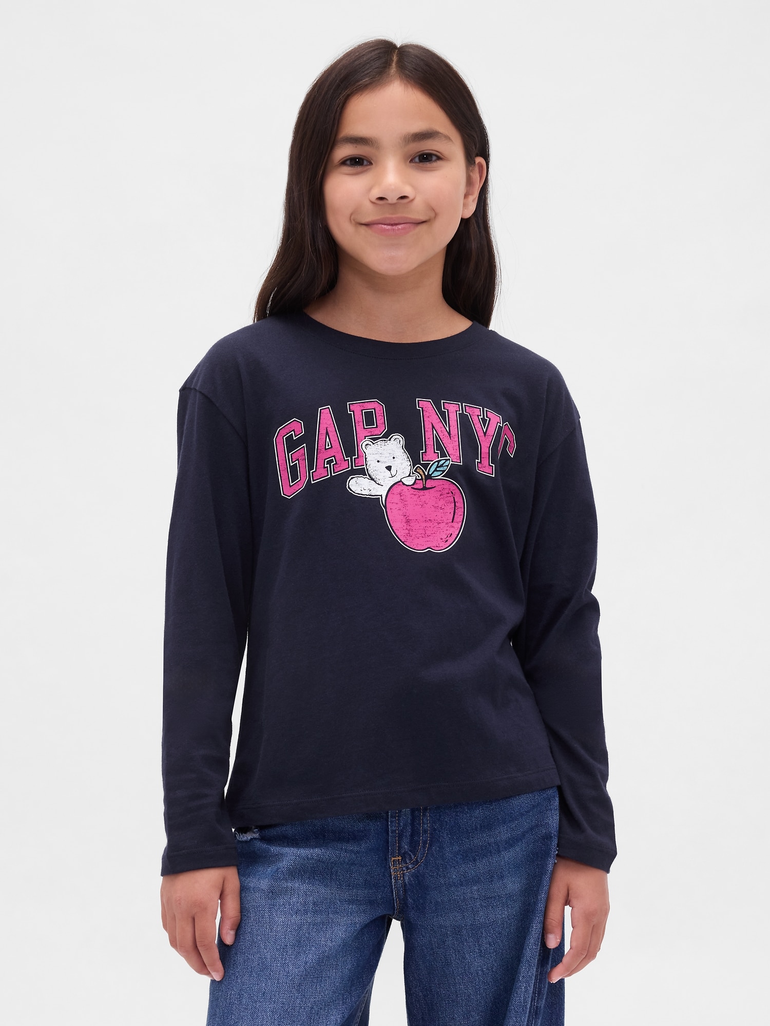 Gap クロップドグラフィックTシャツ(キッズ) Gap クロップドグラフィックTシャツ(キッズ)
