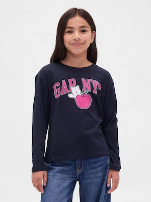 リラックスフィット グラフィック ロゴTシャツ (キッズ)