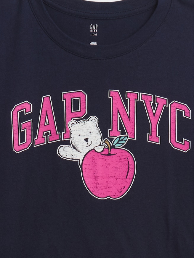 リラックスフィット グラフィック ロゴTシャツ (キッズ)-3