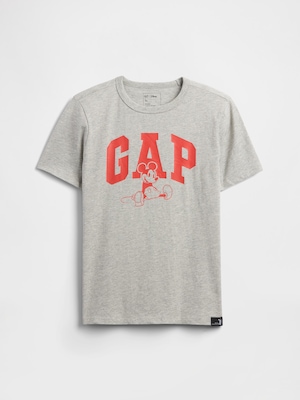 GapKids × ミッキーマウス GAPロゴTシャツ (キッズ)