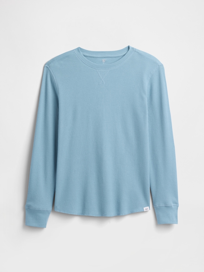 ワッフルニットTシャツ (キッズ)-0