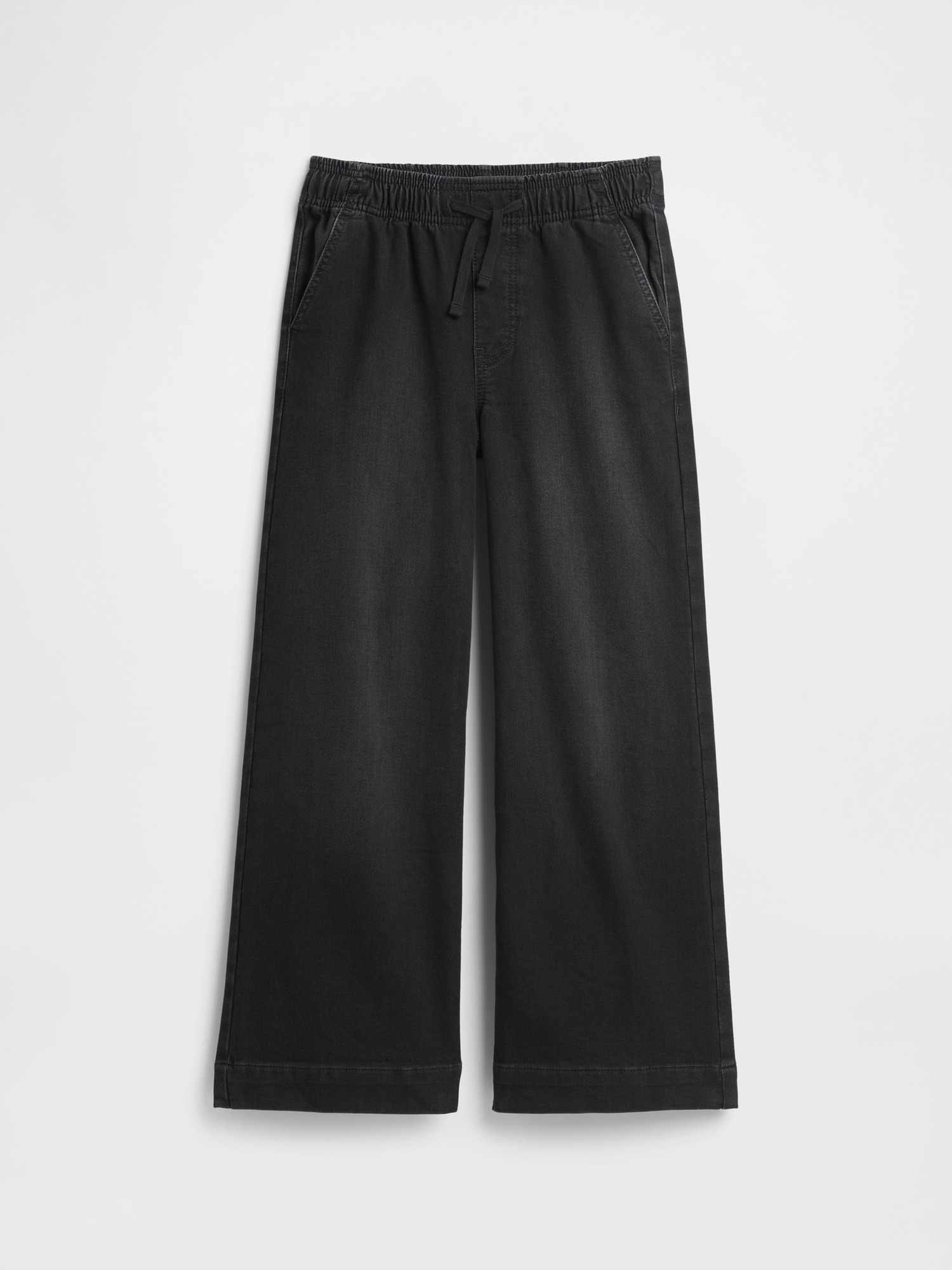 Gap プルオン ワイドスウェットデニムパンツ (キッズ) Gap プルオン ワイドスウェットデニムパンツ (キッズ)