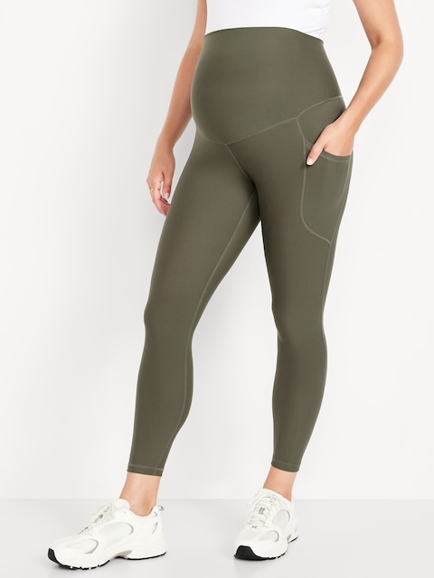 LEGGING POWERSOFT LONGUEUR 7/8 À PANNEAU COUVRANT DE MATERNITÉ