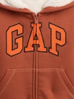 babyGap GAPロゴ ボア ジップアップパーカー-2