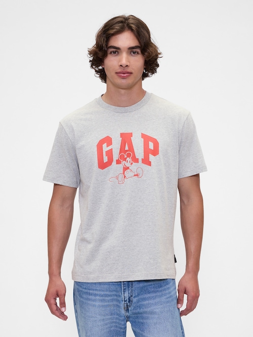 Gap × ディズニー エブリディ ソフト リラックス GAPロゴ Tシャツ