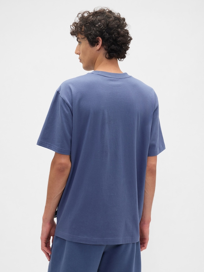 Gap × ディズニー エブリディ ソフト リラックス GAPロゴ Tシャツ-1