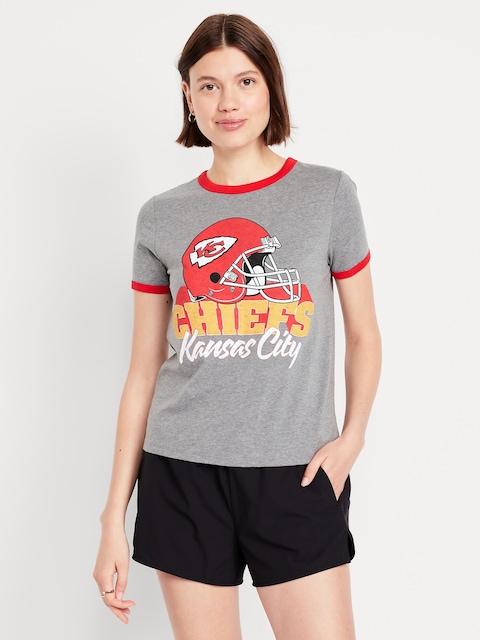 Kansas City Chiefs EveryWear Crew-Neck Ringer T-Shirt
