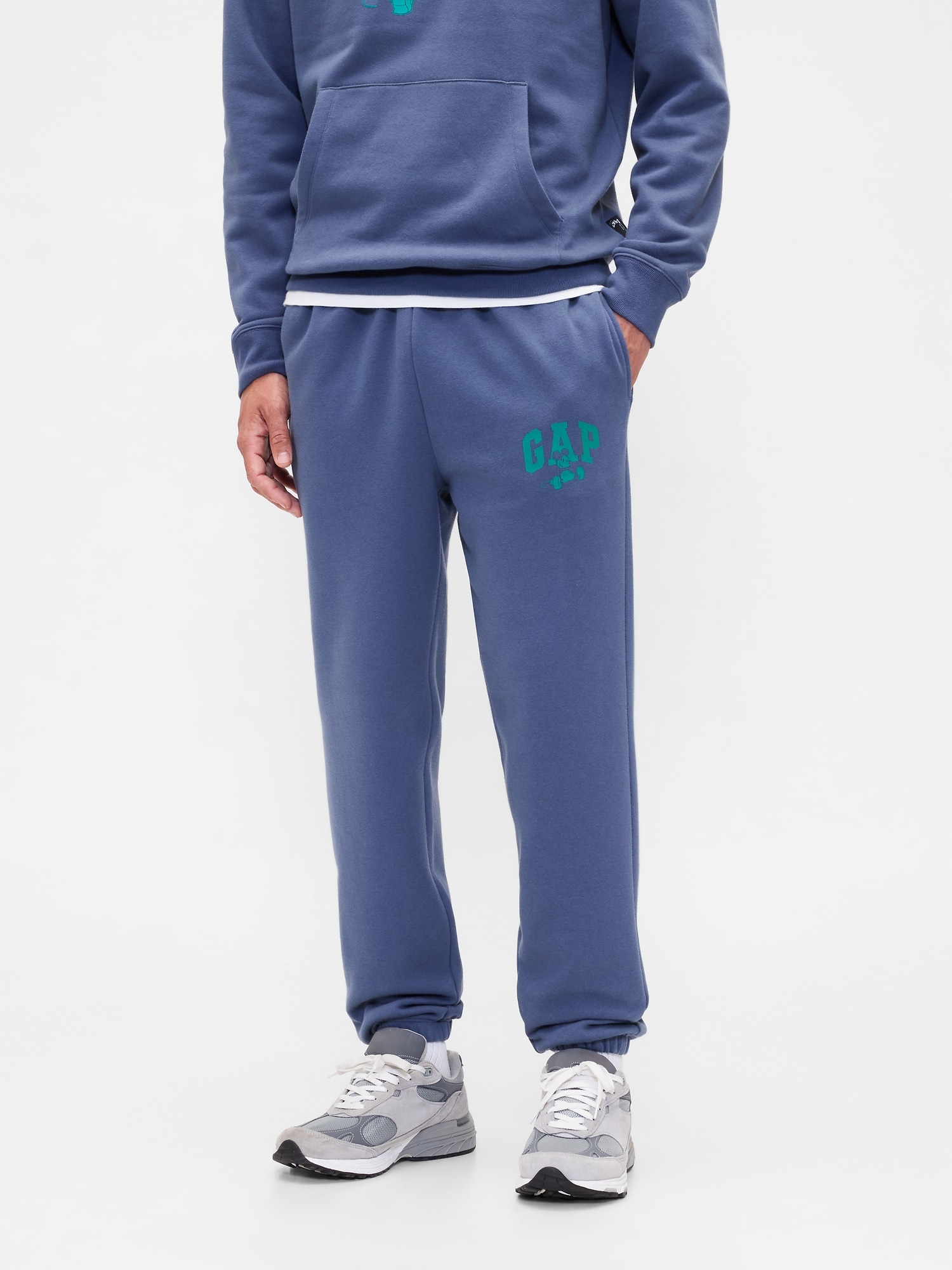 Gap × ディズニー リラックスフィット GAPロゴ ジョガーパンツ-2