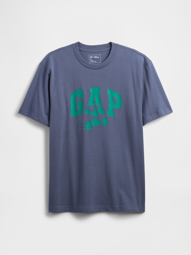 Gap × ディズニー エブリディ ソフト リラックス GAPロゴ Tシャツ-3