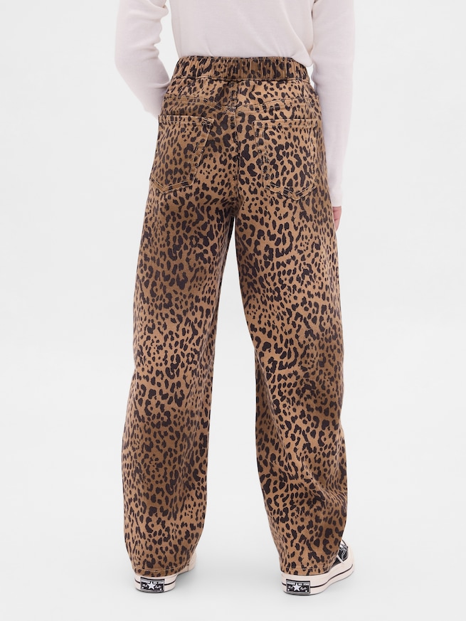 ハイライズ イージーウエスト バレルデニム (キッズ)-3