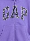 ヴィンテージソフト GAPロゴ ジップアップパーカー (キッズ)-4