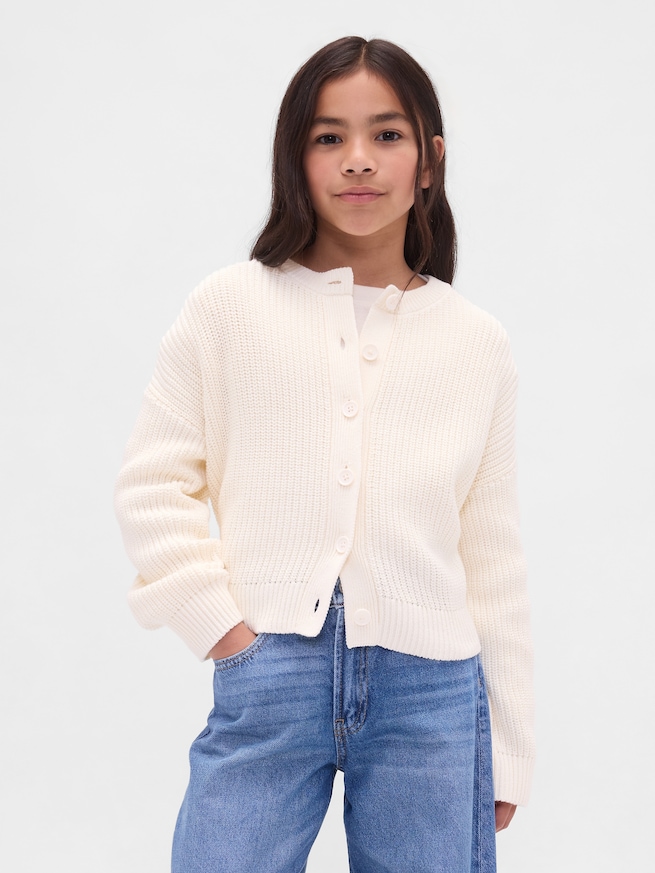 オーバーサイズ カーディガン (キッズ)-0