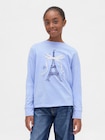 GapKids オーバーサイズ グラフィックTシャツ (キッズ)-0