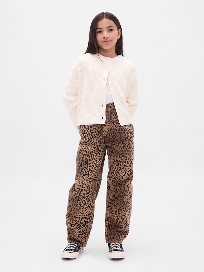 ハイライズ イージーウエスト バレルデニム (キッズ)-0