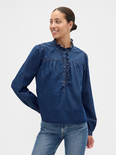 Oversized Ruffle Top