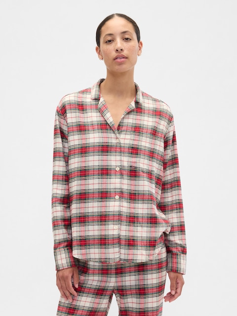 Relaxed Flannel Sleep Shirt