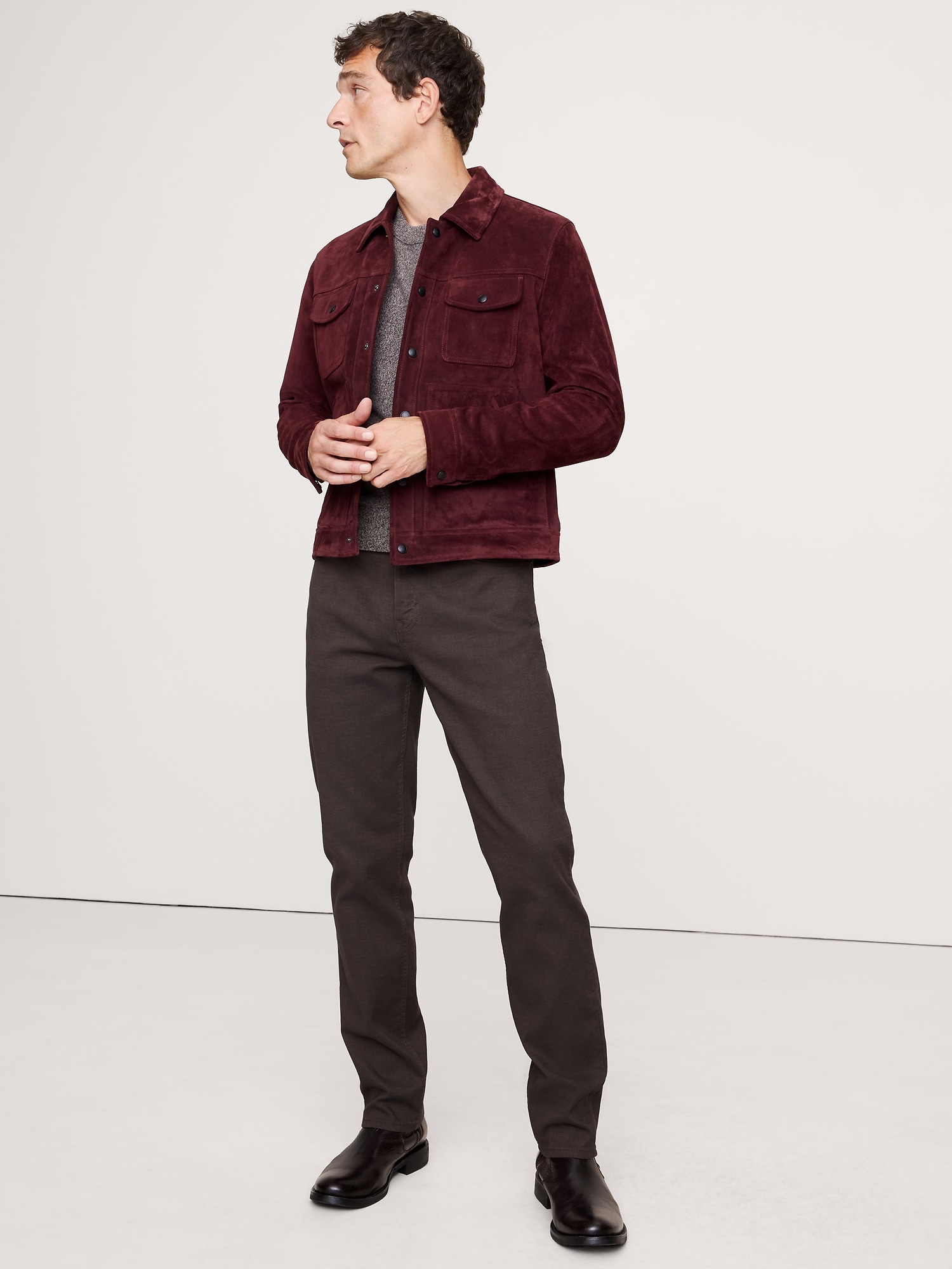 Slim Heather Traveler Pant