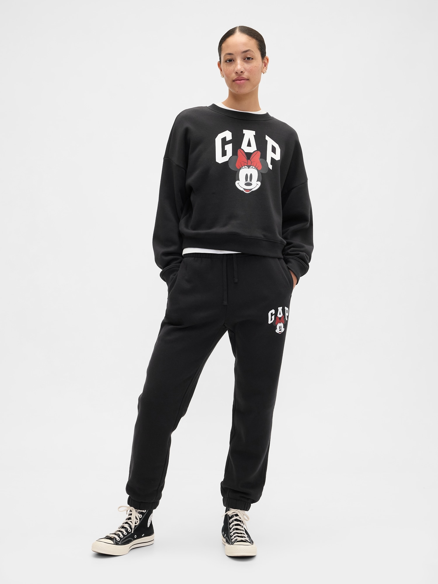 Gap × ディズニー ミニーマウス GAPロゴ ジョガーパンツ-3