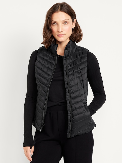 Water-Resistant Packable Puffer Vest