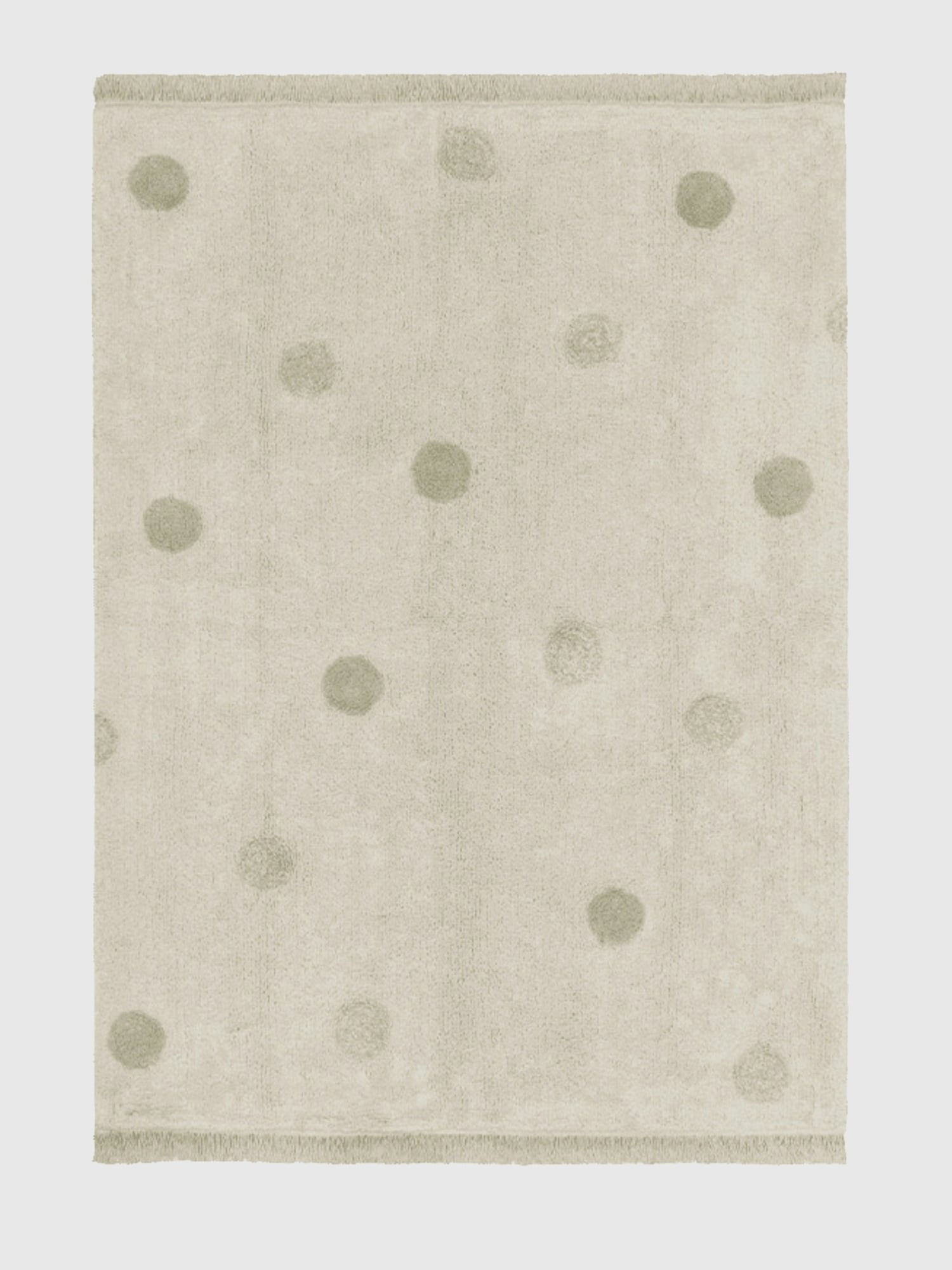 Lorena Canals Washable Rug Hippy Dots Olive