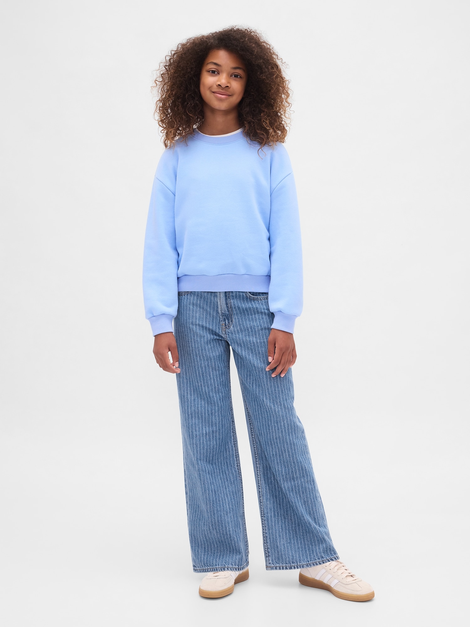 Kids Low Rise Stride Wide-Leg Jeans