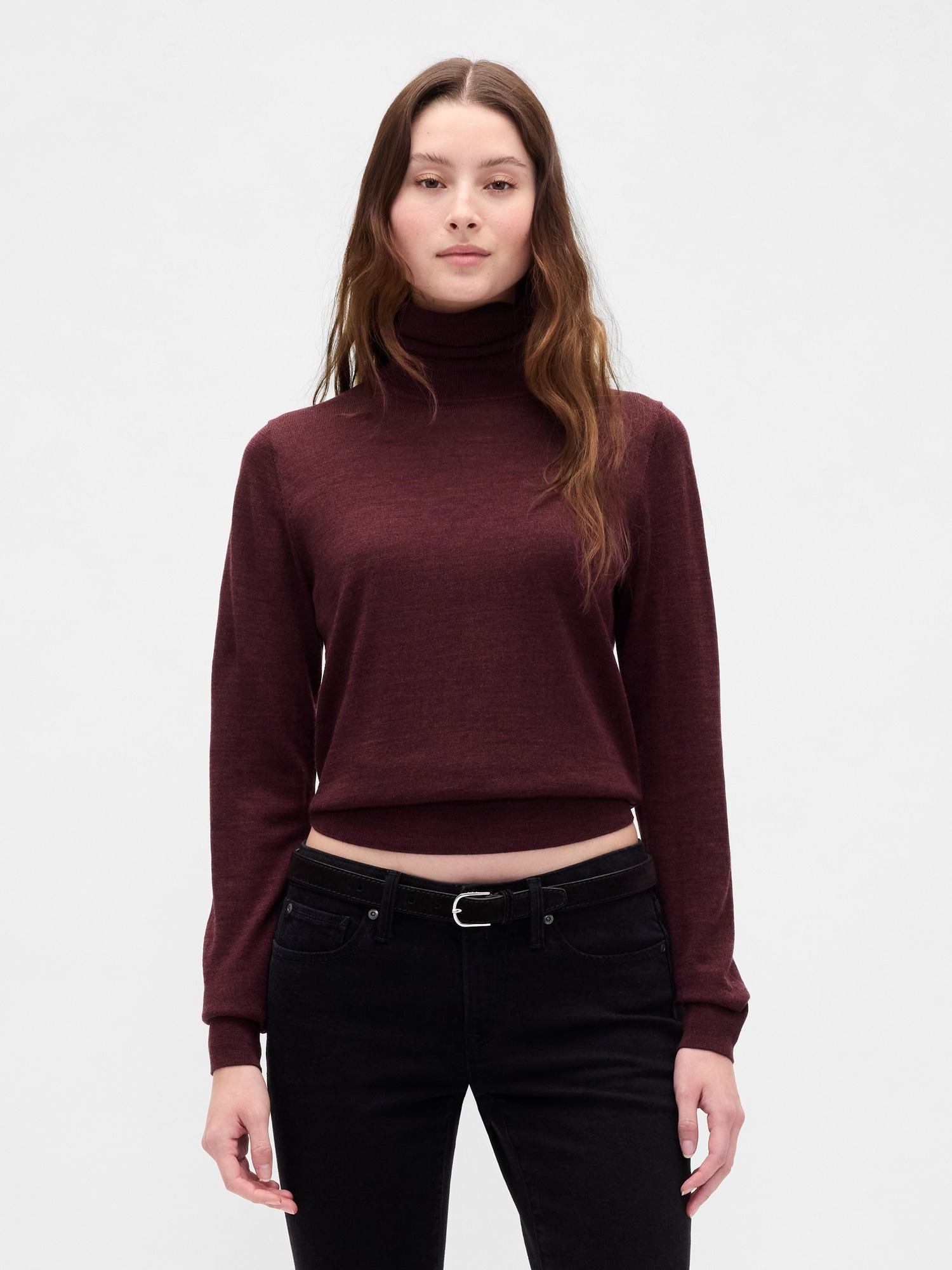 100% Merino Wool Turtleneck Sweater